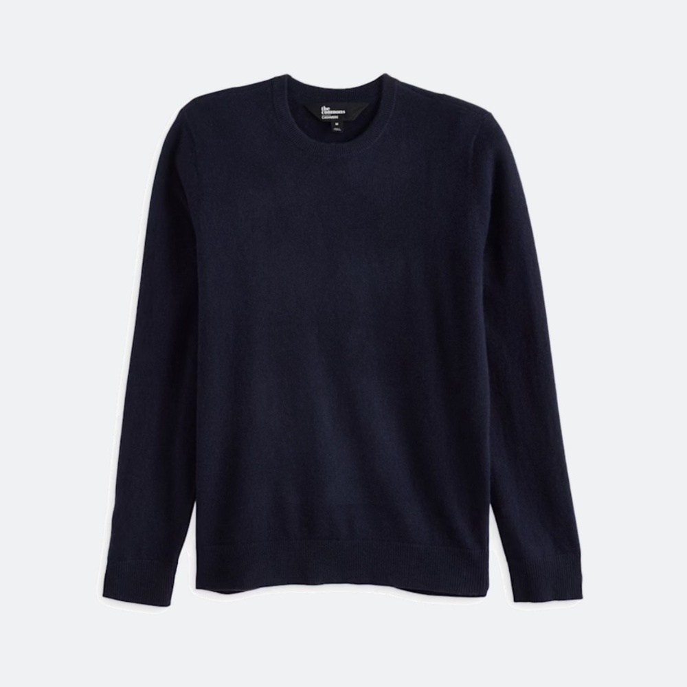NWT The Commons Fletcher 100% Cashmere Crewneck Sweater Men’s XL Navy